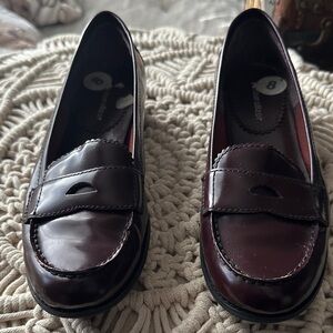 Naturalizer Dark Burgundy Flats